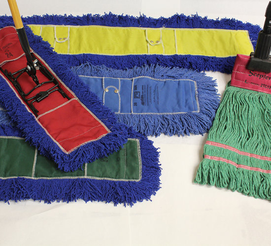 Colourful mop options